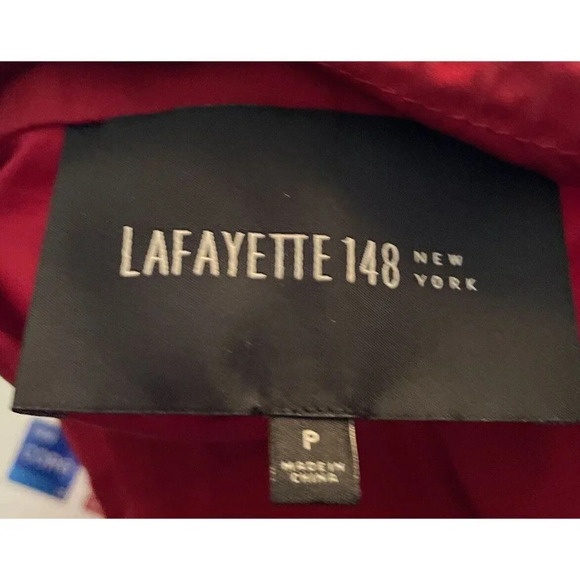 Lafayette 148 Drawstring Tie Waist Full Zip Cuffed Sleeve‎ Jacket Size P XS - Picture 5 of 6